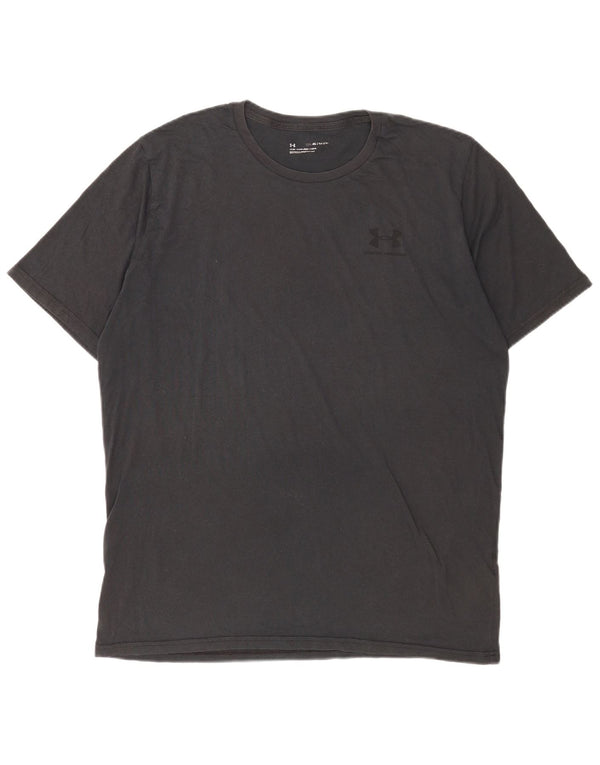Under Armour T-Shirt Homme Top 2XL Noir Coton
