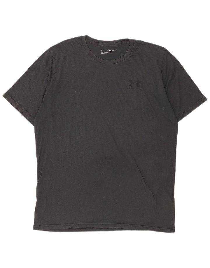 Under Armour T-Shirt Homme Top 2XL Noir Coton