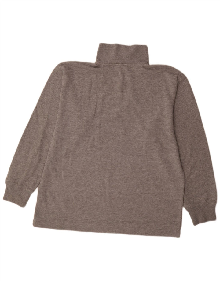 Asics Sweat-shirt à col zippé pour hommes, grand gris