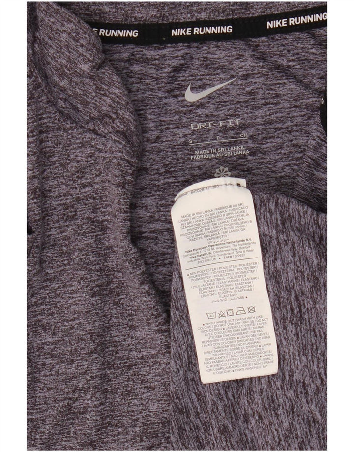 Nike Haut de survêtement Dri Fit pour femme UK 10 Petit Gris Moucheté