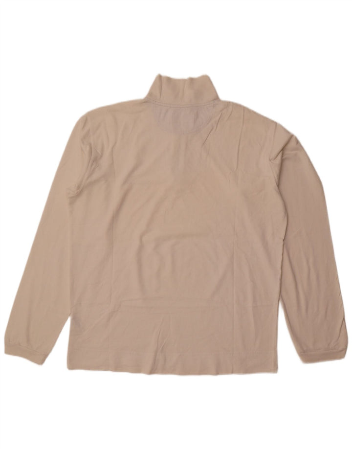 Champion Sweat-shirt à col zippé pour homme XL en coton blanc