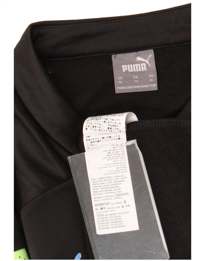 Puma Haut de Survêtement Manchester City Pullover XL Homme Noir Colorblock