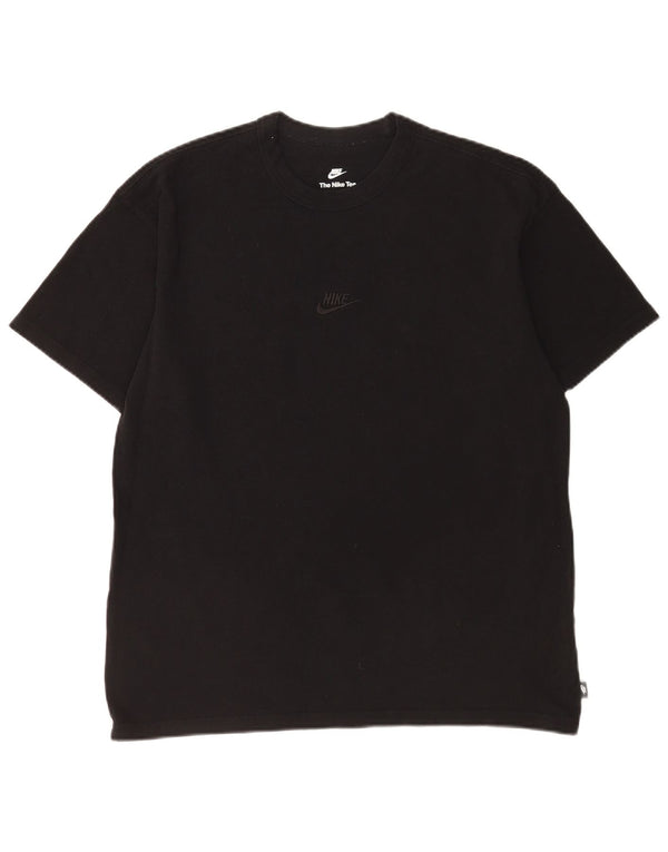 Nike T-shirt coupe ample en coton noir moyen pour homme