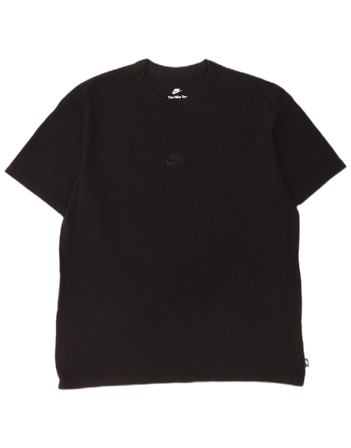 Nike T-shirt coupe ample en coton noir moyen pour homme
