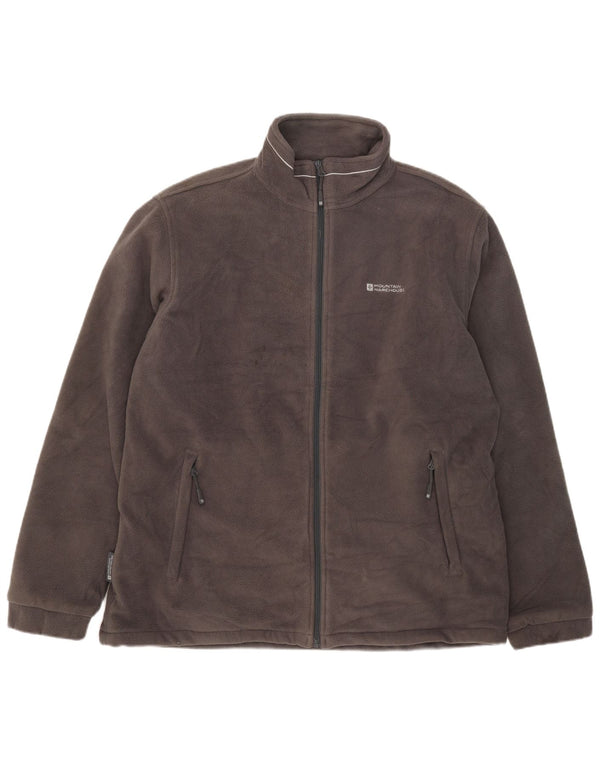 Mountain Warehouse Mens Fleece Jacket UK 44 2XL Grey Polyester