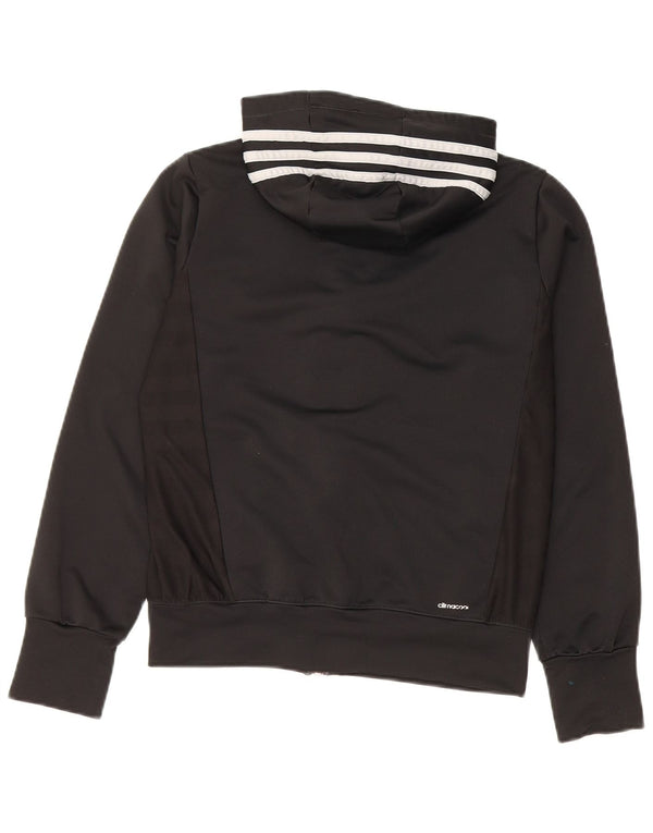 ADIDAS Pull à capuche zippé Climacool pour fille 11-12 ans Noir Polyester