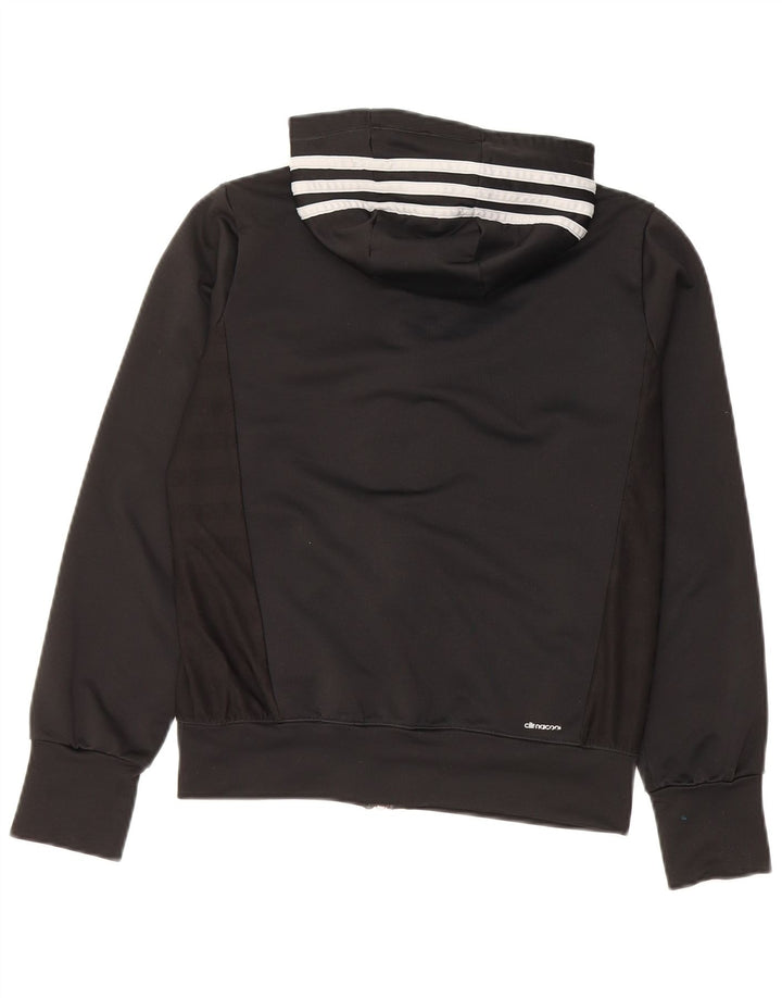 ADIDAS Pull à capuche zippé Climacool pour fille 11-12 ans Noir Polyester