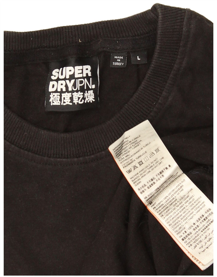 Superdry T-Shirt Homme Haut Large Noir Polyester