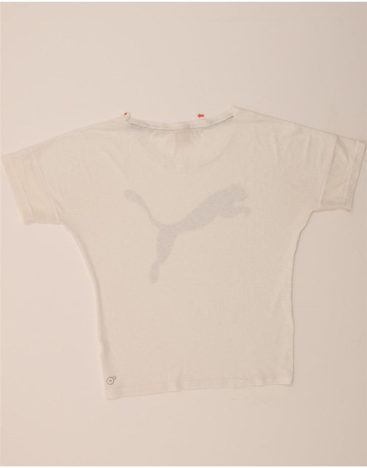PUMA Womens Graphic T-Shirt Top UK 14 Large White Vintage Puma and Second-Hand Puma from Messina Hembry 
