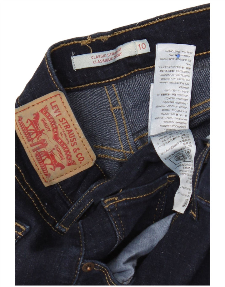 Levi's Jean droit classique pour femme US 10 Large W30 L30 Bleu marine