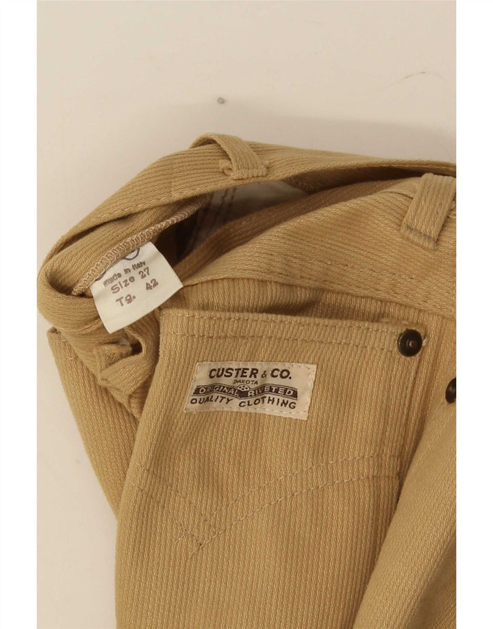 Pantalon décontracté bootcut femme vintage W27 L32 Marron