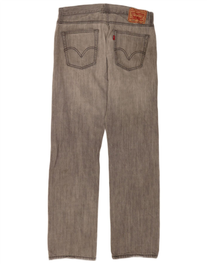 Levi's Jean Slim Droit 514 Homme W32 L32 Gris Coton
