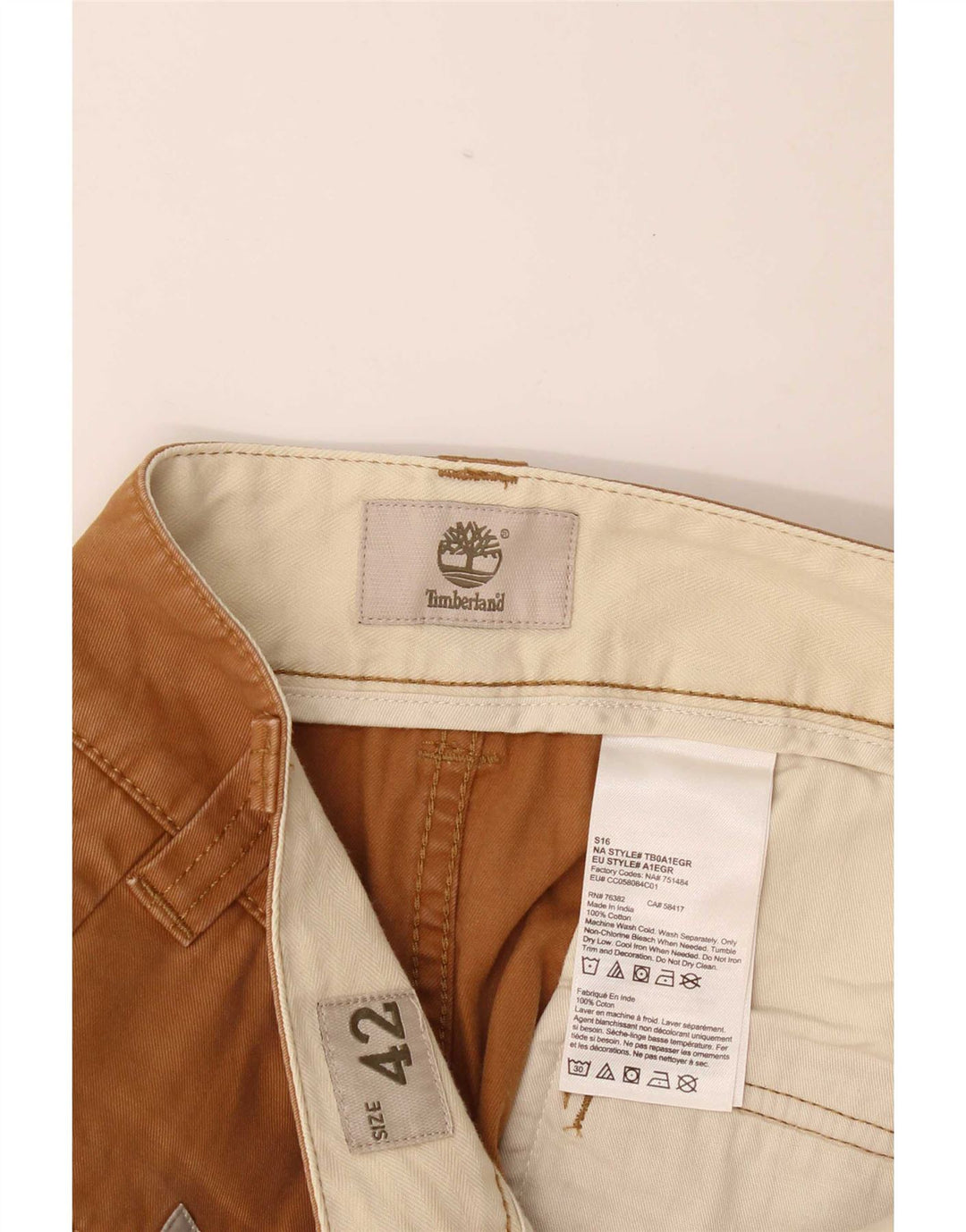 Timberland Short Cargo Homme W42 2XL Marron Coton