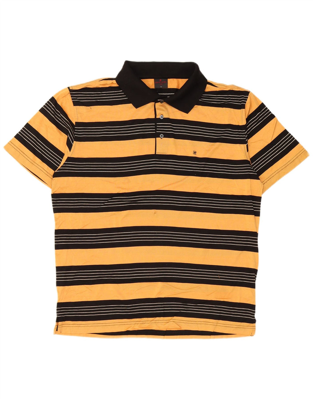 Polo Homme Pierre Cardin Coton Rayé Jaune Moyen