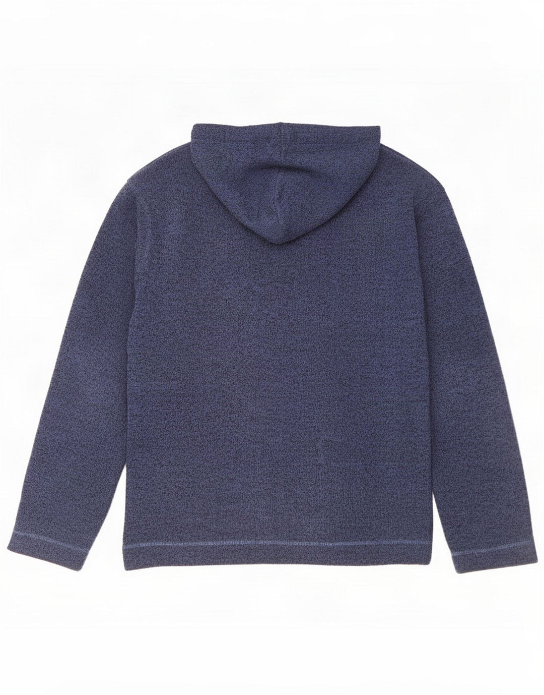 Weird Fish Pull à capuche à col boutonné pour homme Grand polyester moucheté bleu