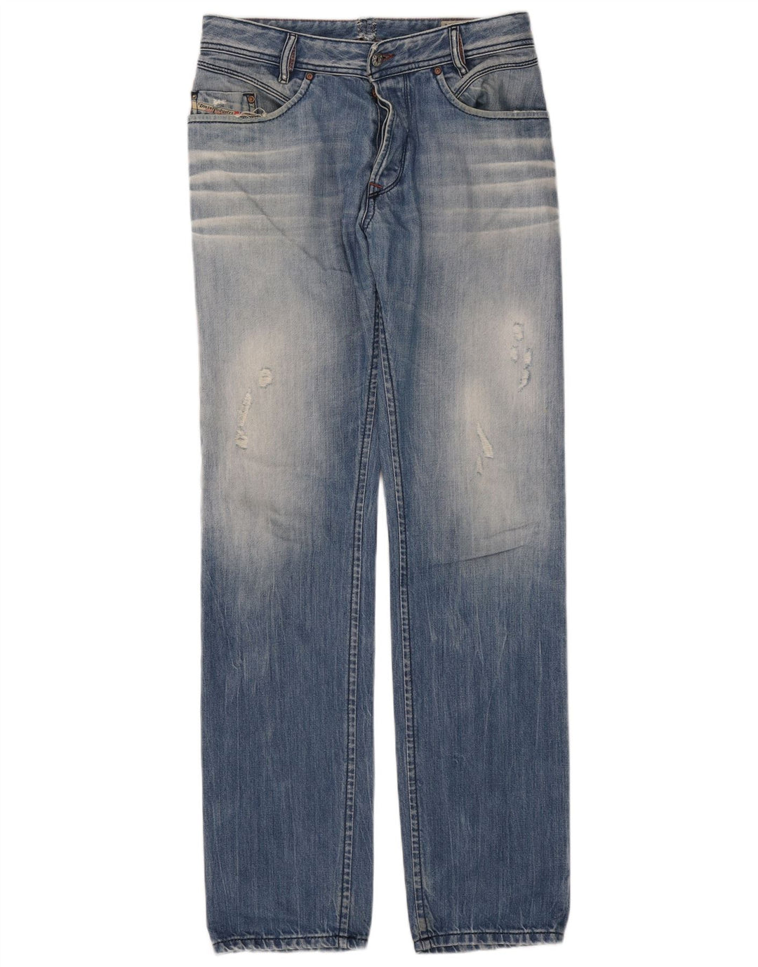 Diesel Jean Slim Iakop Vieilli Homme W33 L34 Bleu Coton