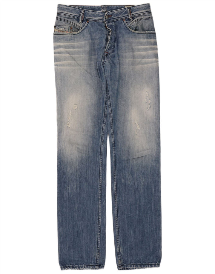 Diesel Jean Slim Iakop Vieilli Homme W33 L34 Bleu Coton