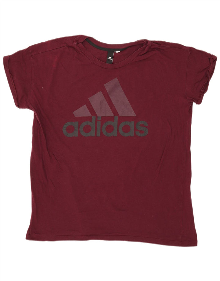 Adidas T-shirt graphique pour hommes, grand, bordeaux