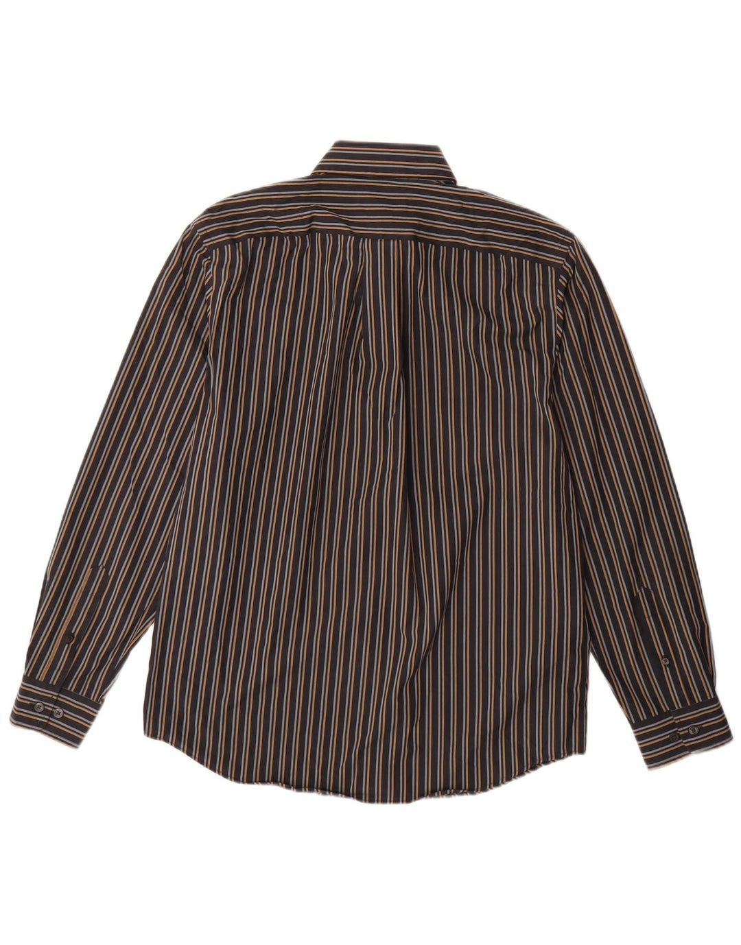 EDDIE BAUER Chemise Homme Petit Coton Bleu Marine à Fines Rayures