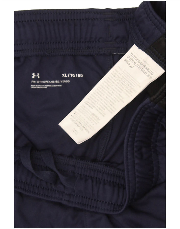 Under Armour Short de Sport Homme XL Bleu Marine Colorblock Polyester