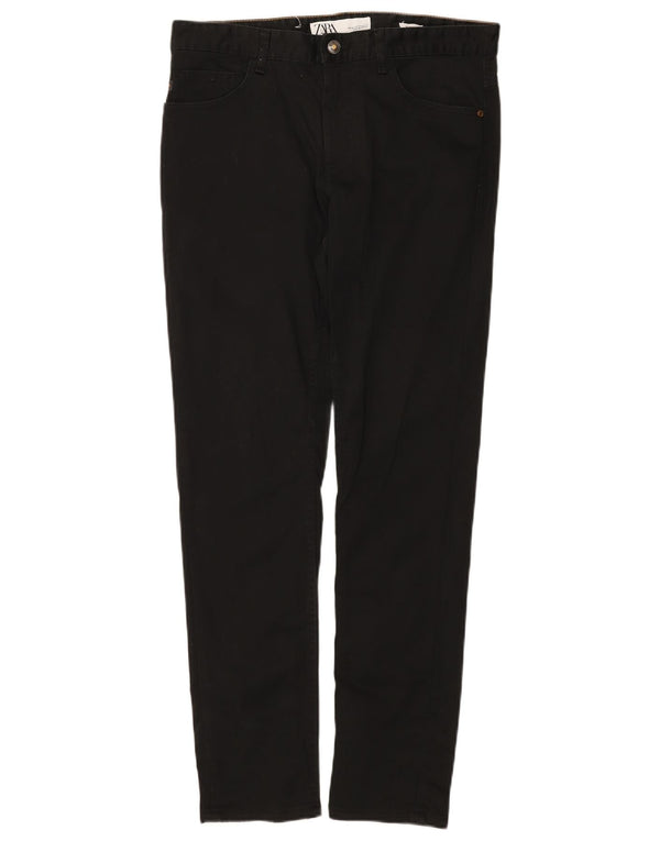 Zara Pantalon décontracté slim pour homme EU 42 Large W32 L30 Coton blanc