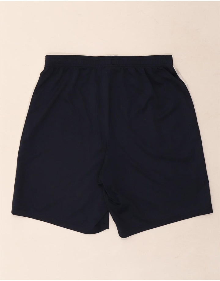 Nike Short de sport Dri Fit pour homme en polyester color block Bleu marine Taille L