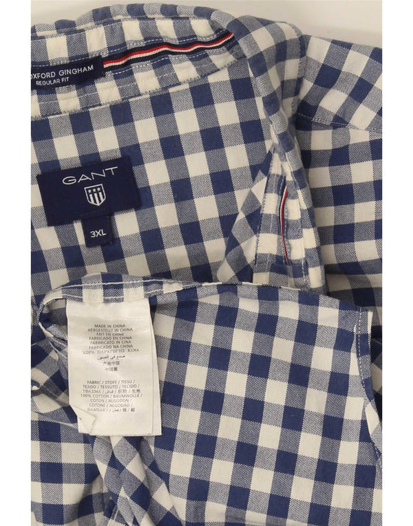Gant Chemise Regular Fit Homme 3XL Bleu Vichy Coton