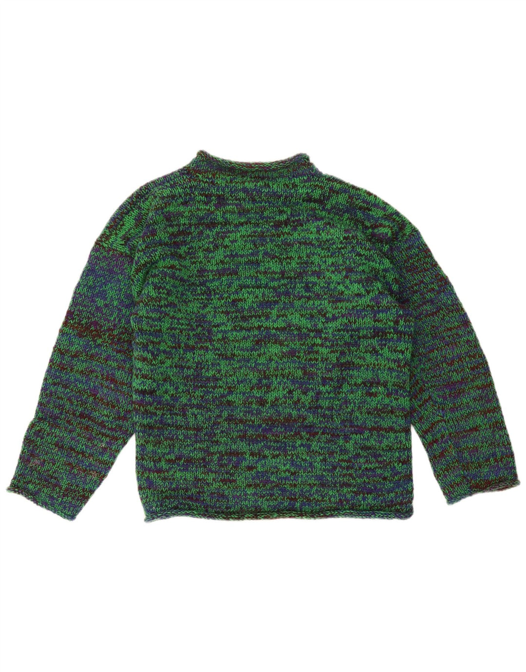 Legend Pull col rond homme en coton moucheté vert moyen