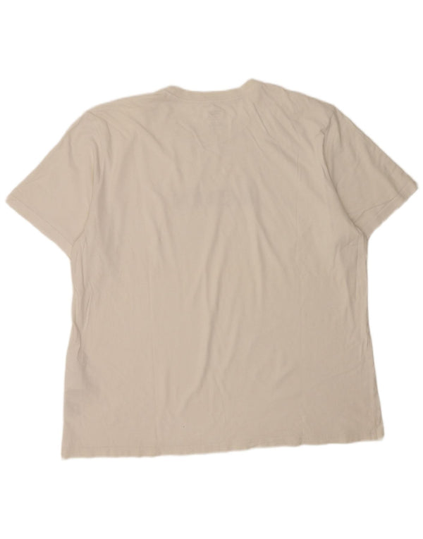 Levi's T-Shirt Graphique Top XL Homme Blanc Coton