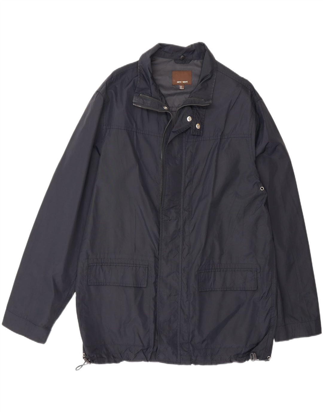 Zara Veste utilitaire pour homme UK 40 Large Bleu Marine Nylon