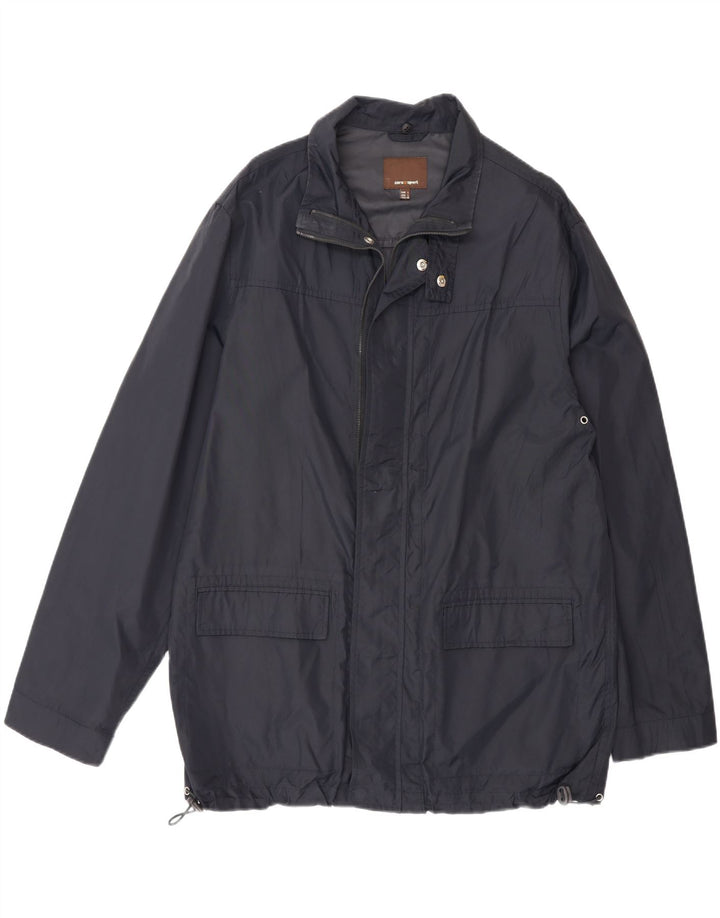 Zara Veste utilitaire pour homme UK 40 Large Bleu Marine Nylon