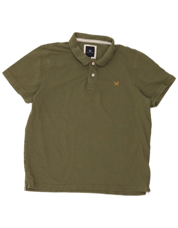 Crew Clothing Polo Homme 2XL Kaki Coton