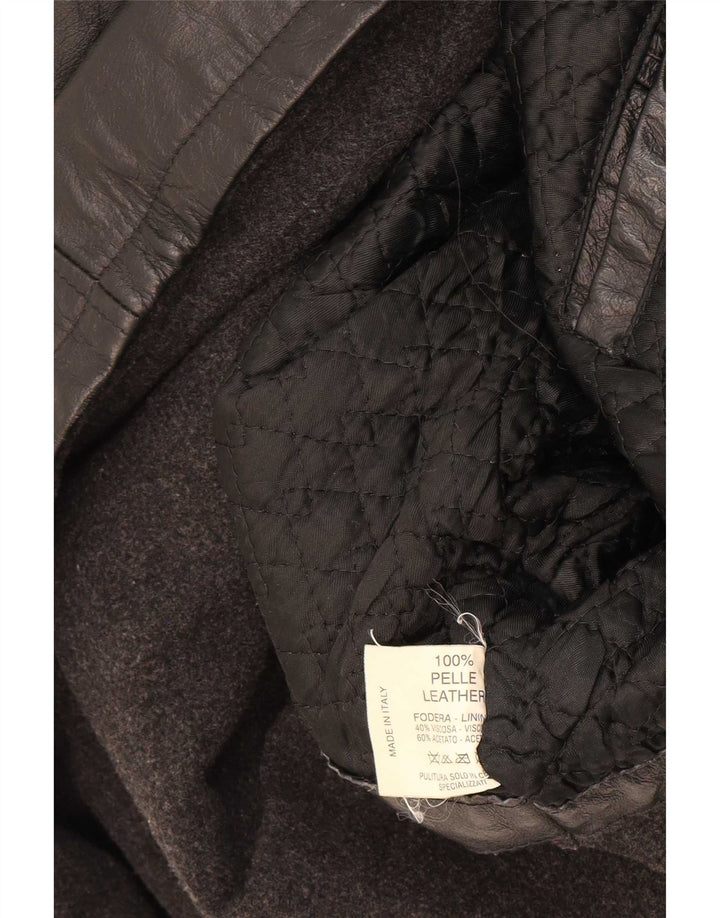 Suprema Veste en cuir pour homme IT 58 4XL Noir