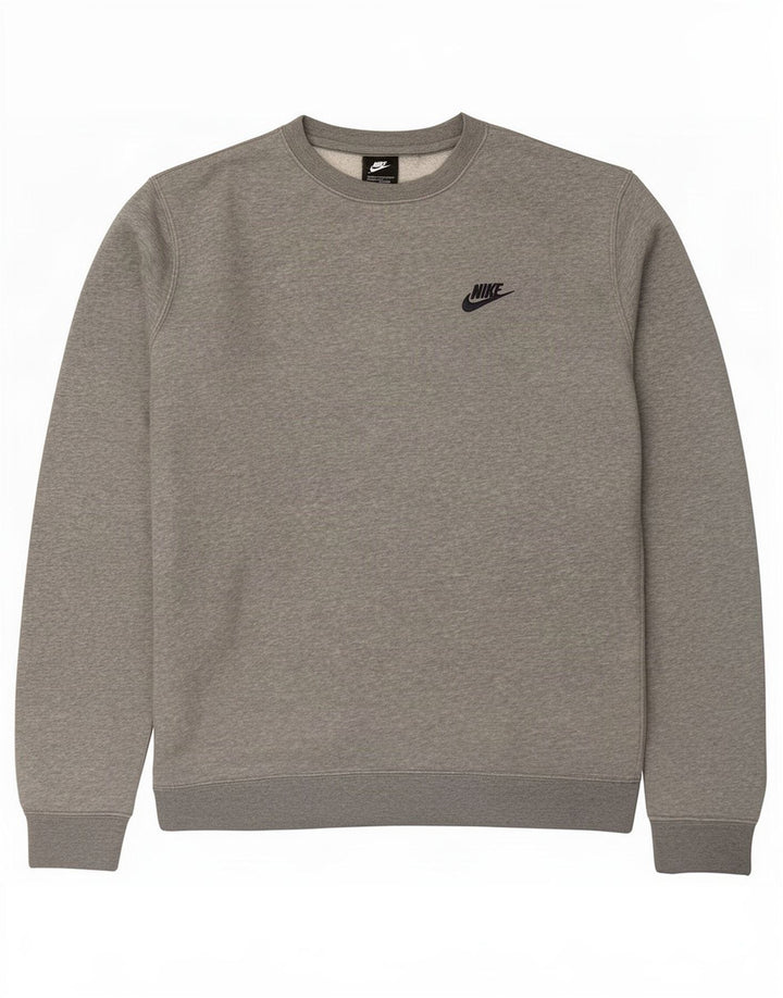 Nike Sweat-shirt pour homme en coton moucheté Gris Taille S