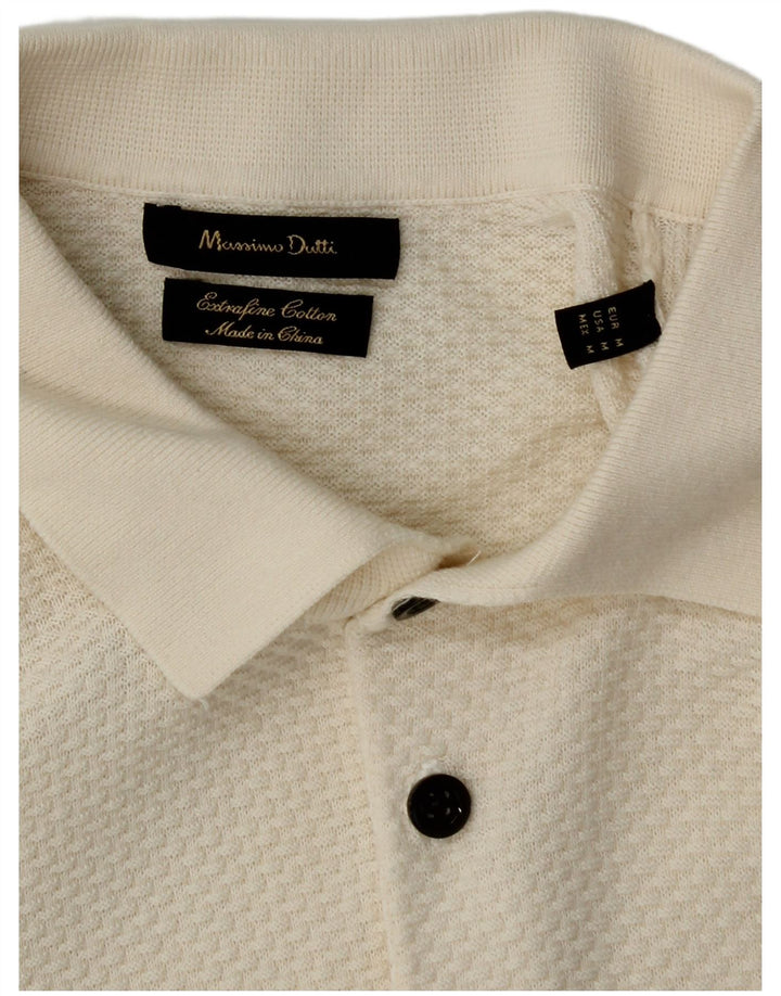 Massimo Dutti Polo Homme Blanc Cassé Moyen