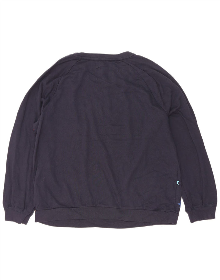 Gap Sweat-shirt à motif abstrait pour femme UK 18 XL Bleu marine Coton