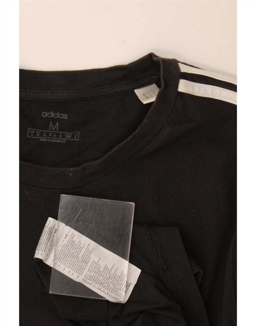 Adidas T-Shirt Homme Haut Noir Moyen Coton