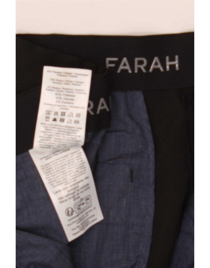 Farah Pantalon de Costume Droit Homme W40 L27 Noir Polyester