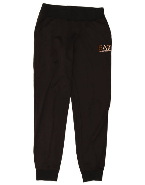 EMPORIO ARMANI Womens Tracksuit Trousers Joggers UK 10 Small  Black