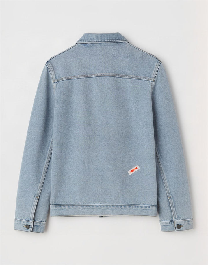 veste en denim femme vintage UK 14 coton bleu moyen
