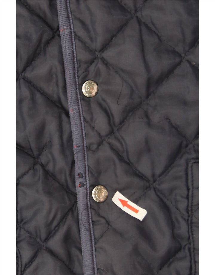 vintage Mens Réversible Gilet UK 38 Moyen Rouge Géométrique