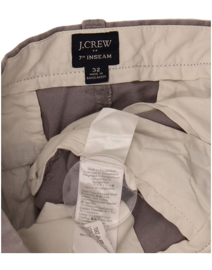 J. CREW Short Chino Homme W32 Coton Gris Moyen