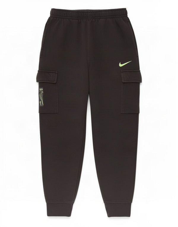 Nike Pantalon de survêtement cargo graphique pour homme en coton noir moyen