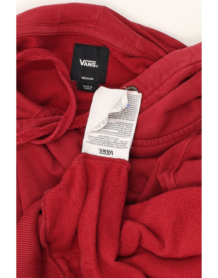 Vans Pull à capuche graphique en coton rouge moyen homme