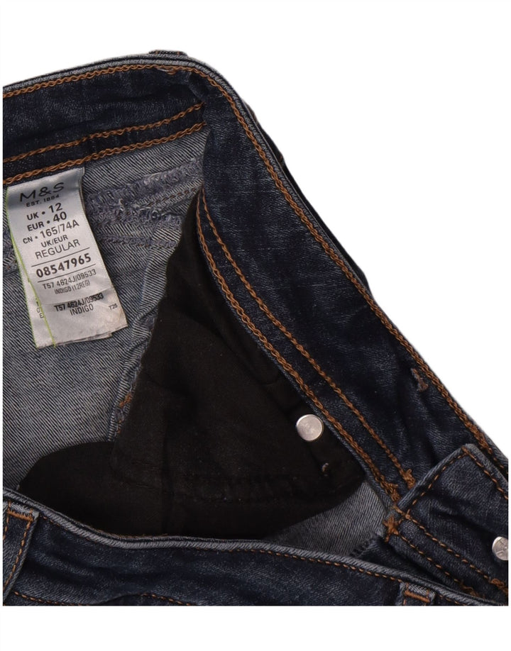 Marks & Spencer Jean slim Per Una pour femme UK 12 Medium W32 L30 Bleu marine