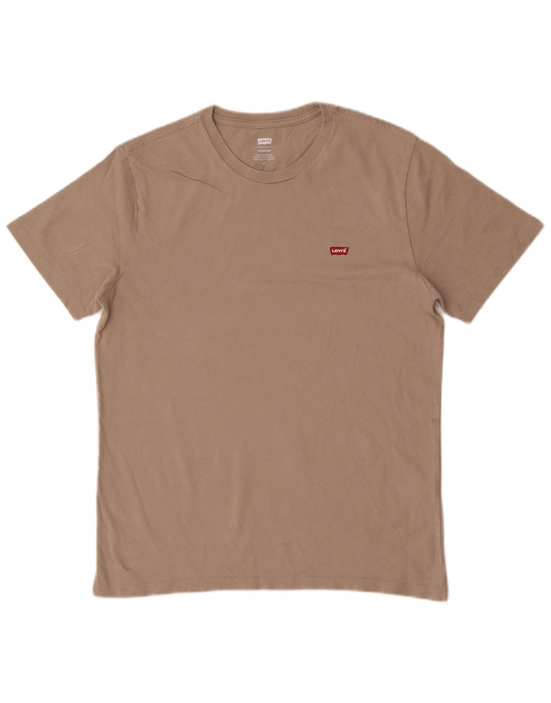 Levi's Tee-Shirt Coupe Standard Homme Marron Moyen Coton