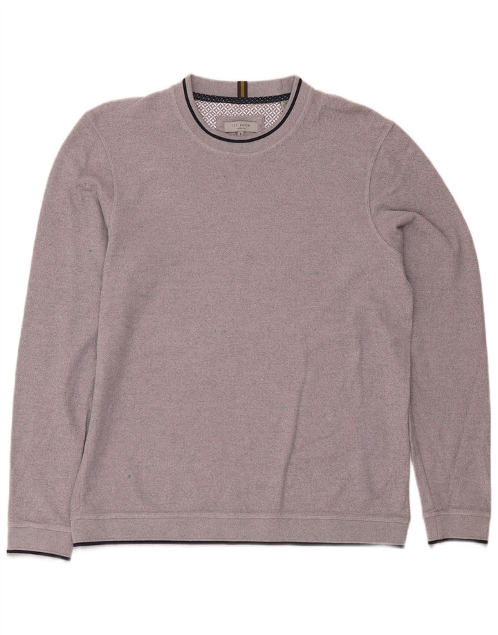 Ted Baker Sweat-shirt pour homme Taille 4 Grand Coton Violet