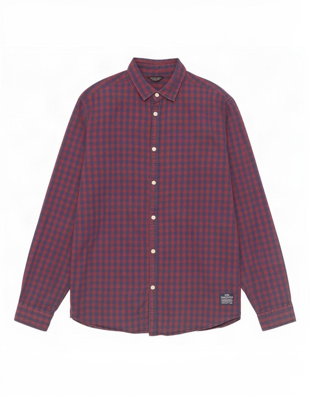 Jack & Jones Chemise Homme Rouge Moyen Vichy Coton