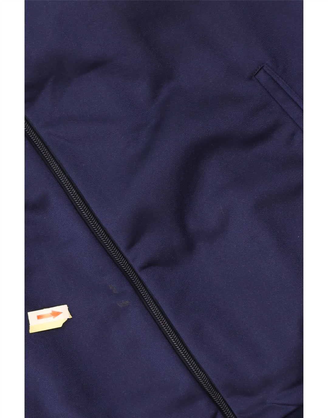 ASICS Veste de survêtement graphique pour hommes, grande taille, bleu marine, polyamide