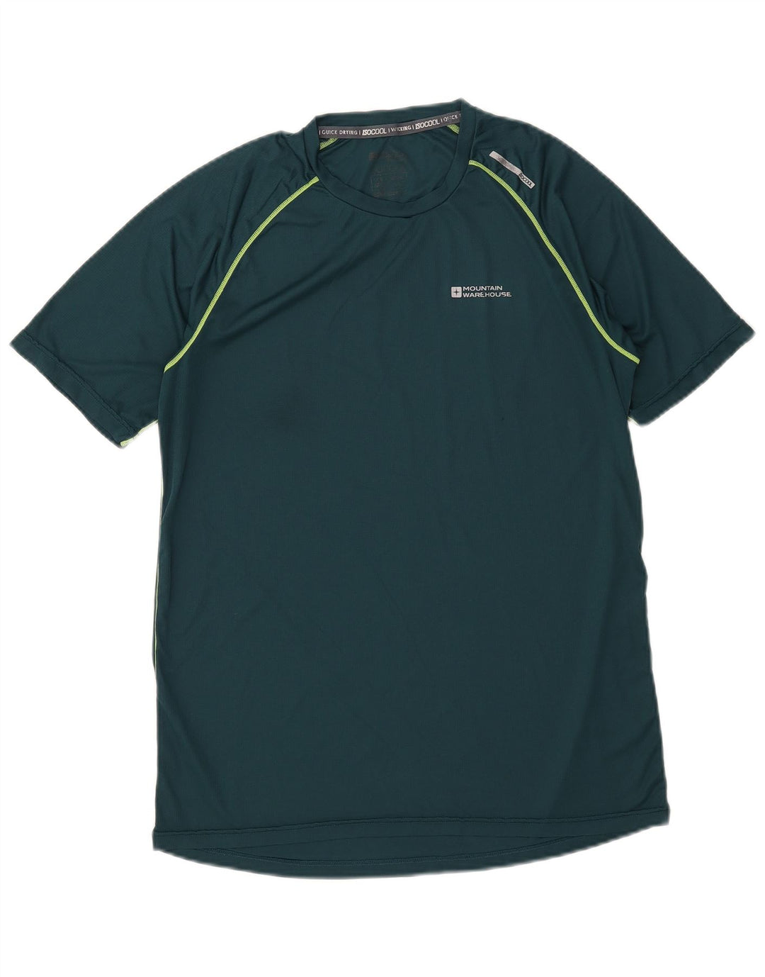 Mountain Warehouse T-Shirt Homme Haut Large Vert Polyester